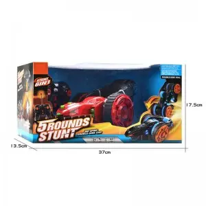 360 Degrees Rotation Remote Control Vehicle Toys USB Rechargeable Deformation Rc Stunt Car with Cool Light