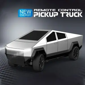 27MHz Silver/ Red Remote Control Pickup Truck Kids Exciting Racing Game High Speed RC Drift Car Toys with Lights for Boys Gifts