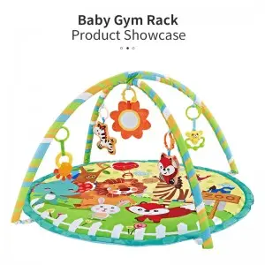 Newborn Gift Infant Tummy Time Activity Mat Toddler Fitness Rack Play Gym Soft Eco Friendly Baby Play Mat for Wholesale