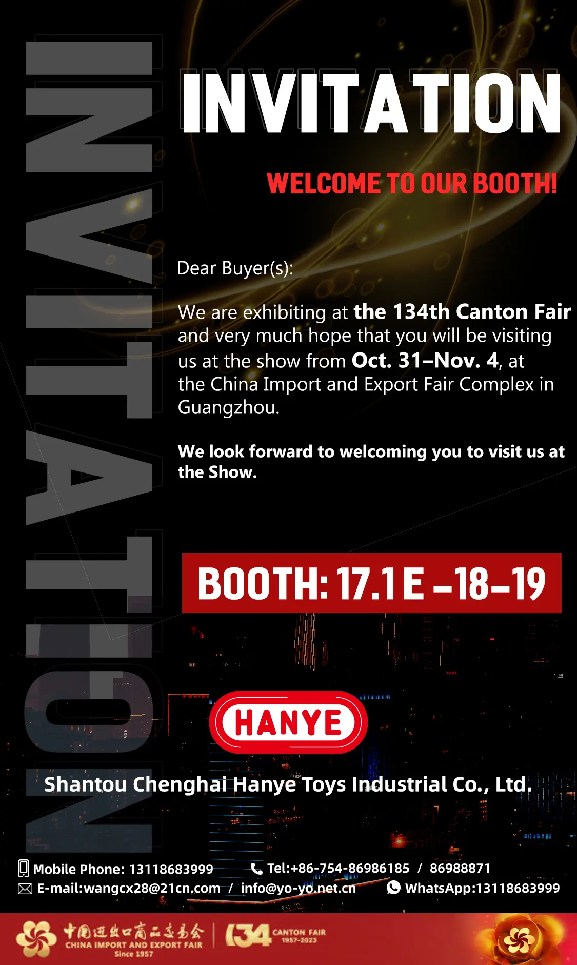 Welcome to meet us at HONG KONG MEGA SHOW and the CANTON FAIR
