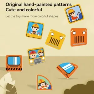 Magnetic Tiles Building Blocks Toys Baby Enlighten Magnet Engineering Vehicles Connection Toys