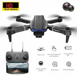6-Axis Gyroscope Remote Control Quadcopter Altitude Hold HD Camera UAV Toy Three-sided Obstacle Avoidance Foldable K3 E99 Drone