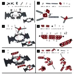 287PCS Metal Building Block Model Take-apart Race Car Educational Children DIY Screwing Metal Assembly Toys