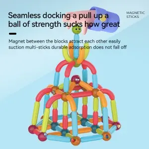 Magnetic Sticks and Balls Building Blocks Toys Children Developmental Play Construction Set