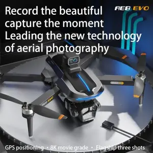 Remote Control Aerial Drone 8K HD Camera Brushless Foldable Quadcopter Toy with WIFI and GPS