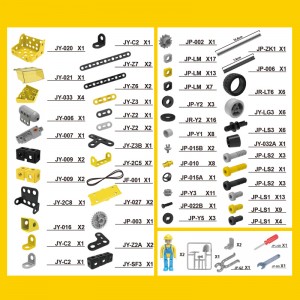 193PCS 6-in-1 DIY Assembly Urban Construction Vehicle Toys Electric Children STEM City Engineering Truck Build Block for Kids
