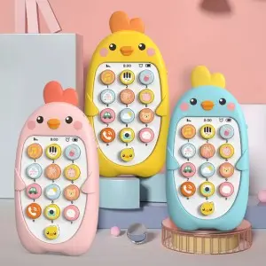 Early Learning Baby Mobile Phone Toy Music Light Analog Call Plastic Cellphone Chinese and English Bilingual Toy Phone For Kid