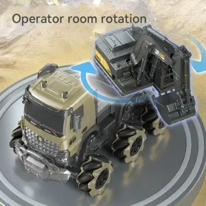 Multifunctional City Construction Excavator Crane Concrete Mixers Dump Truck Boy Remote Control Mechanical Engineering Truck Toy