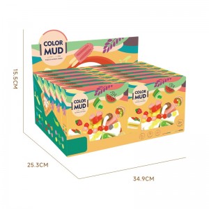 Children Art and Craft Non Toxic Plasticine Mould Kit Kids Educational DIY Color Clay Tool Party Birthday Cake Play Dough Set