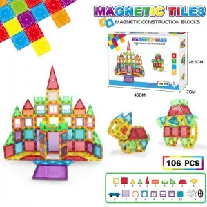 Wholesale 3D Magnetic Tiles Toys Building Block Set Fine Motor Skills Training
