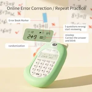 Kids Education Mathematical Calculation Training Toy Mental Arithmetic Game Cartoon Unicorn Silicone Case Math Learning Machine