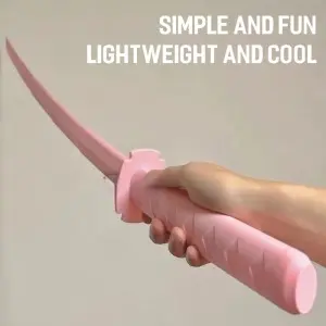 Simulation 3D Printing Retractable Samurai Toy Knife Long Blade Assassin Knife Cosplay Prop Katana Telescoping Gravity Sword Toy