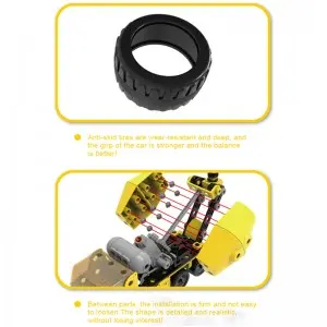 193PCS 6-in-1 DIY Assembly Urban Construction Vehicle Toys Electric Children STEM City Engineering Truck Build Block for Kids