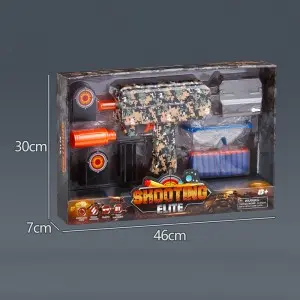 Children Battery Operated Eva Foam Soft Bullet Gun Electric Gel Ball Blaster Water Bead Shooting Gun Toys for Outdoor Play