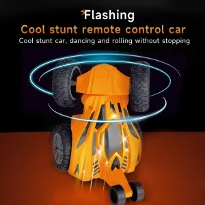 Remote Control Rolling Drift Stunt Vehicle Toy Outdoor Indoor 360 Degrees Rotating Flip Rc Stunt Car For Kids