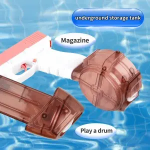 Beach/ Swimming Pool Long Range Water Shooting Blaster Electric Continuous Firing Water Gun Toys for Kids & Adults Outdoor Play